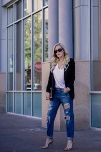 black-blazer-leopard-shoes